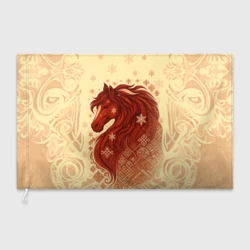 Флаг 3D Славянский конь