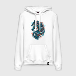 Женская толстовка хлопок Снежный конь