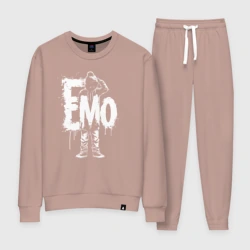 Женский костюм хлопок Эмо чел