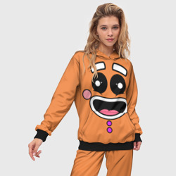 Женский костюм с толстовкой 3D Веселый пряник - фото 2