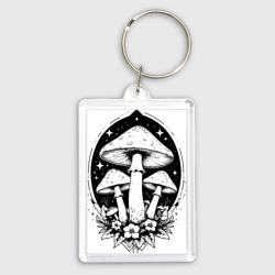 Брелок прямоугольный 35*50 Звёздные грибы