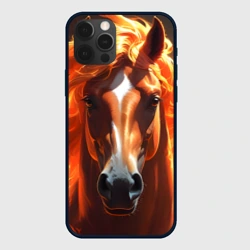 Чехол для iPhone 12 Pro Статная огненная лошадь