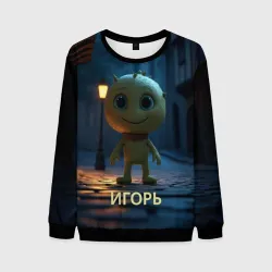 Мужской свитшот 3D Мем игорь
