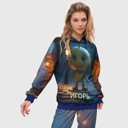 Женский костюм с толстовкой 3D Мем игорь - фото 2