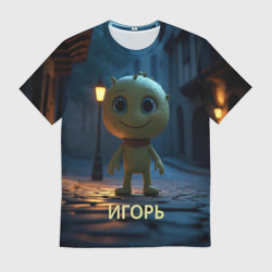 Мужская футболка 3D Мем игорь