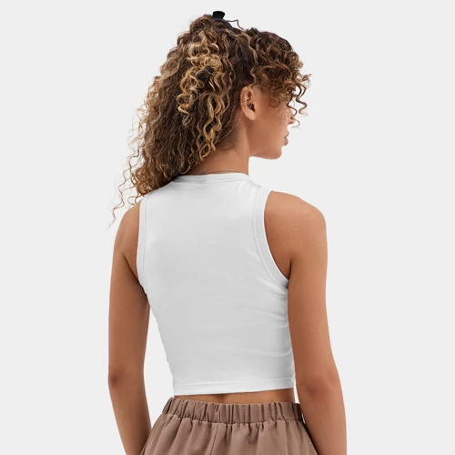 Женская укороченная майка-топ хлопок Вкус праздника - фото 4