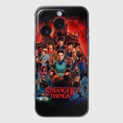 Чехол для iPhone 16 Pro Max силиконовый с защитой камеры Все герои Загадочные события финал