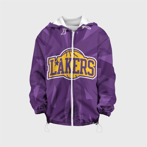 Детская куртка 3D с принтом NBA Los Angeles Lakers, вид спереди #2
