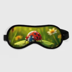 Маска для сна 3D Солнечное очарование божьей коровки