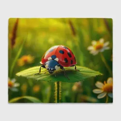 Плед 3D Солнечное очарование божьей коровки