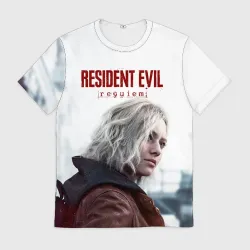 Мужская футболка 3D Грейс Эшкрофт Resident evil requiem