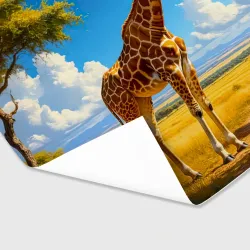 Бумага для упаковки 3D Жираф в солнечной саванне - фото 2