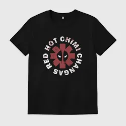 Мужская футболка хлопок Red hot chimi changas