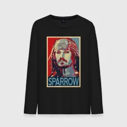 Мужской лонгслив хлопок Pirates of the Caribbean - Sparrow 