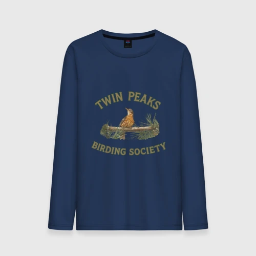 Мужской лонгслив хлопок Twin Peaks birding society