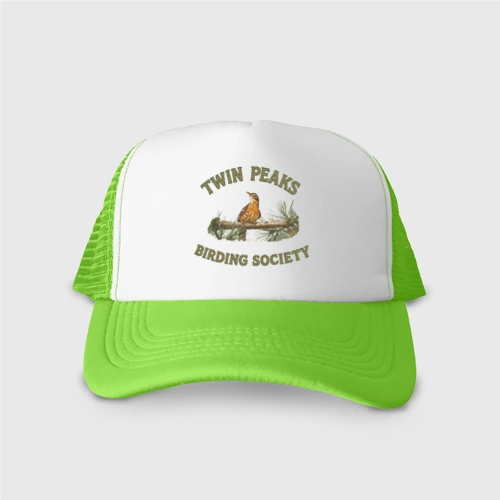 Кепка тракер с сеткой Twin Peaks birding society