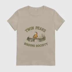 Женская футболка хлопок Twin Peaks birding society