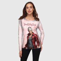 Женский лонгслив 3D Dante - дьявол может плакать - фото 2