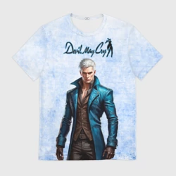 Мужская футболка 3D Vergil - дьявол может плакать