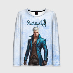 Женский лонгслив 3D Vergil - дьявол может плакать