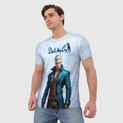 Мужская футболка 3D Vergil - дьявол может плакать - фото 2