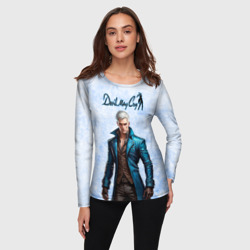 Женский лонгслив 3D Vergil - дьявол может плакать - фото 2