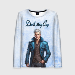 Женский лонгслив 3D Вергилий - дьявол может плакать
