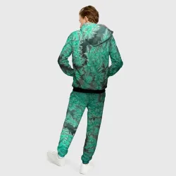 Мужской костюм 3D Узоры изумрудного инея - фото 4