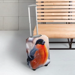 Чехол для чемодана 3D Снегирь на зимней ветке - фото 2