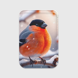 Картхолдер Magsafe магнитный Снегирь на зимней ветке