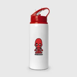 Бутылка для воды с трубочкой Chimichanga Deadpool