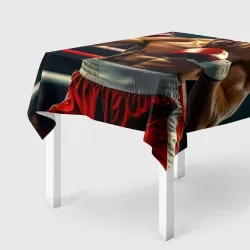Скатерть 3D Боксёр в ринге