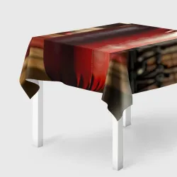 Скатерть 3D Боксёрский мешок в спортзале