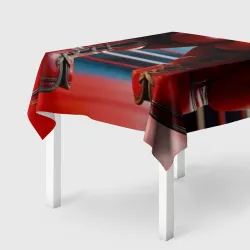 Скатерть 3D Красные боксёрские перчатки на ринге