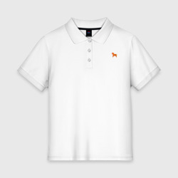 Женское поло хлопок Красный конек