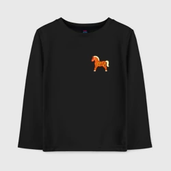 Детский лонгслив хлопок Красный конек