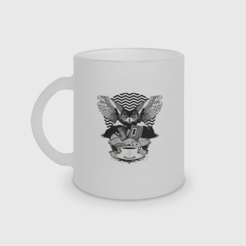 Кружка матовая стеклянная Twin Peaks symbols 