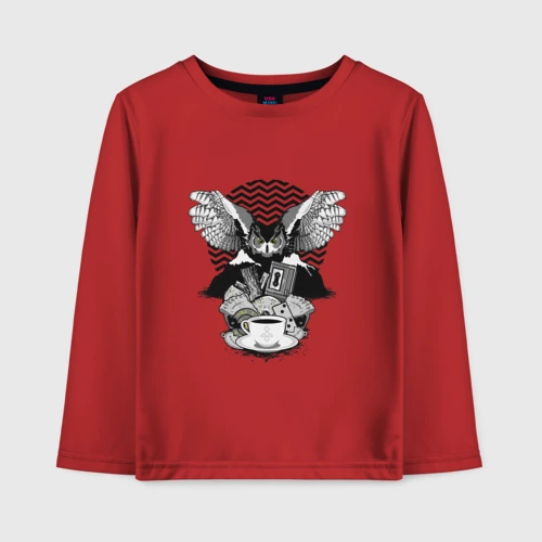 Детский лонгслив хлопок Twin Peaks symbols 