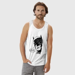 Мужская майка хлопок Batman and covid 19 - фото 2