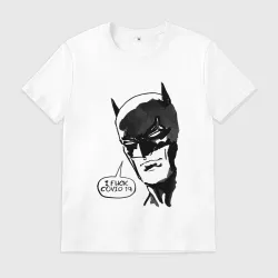 Мужская футболка хлопок Batman and covid 19