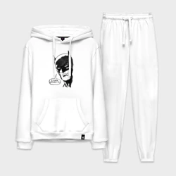 Мужской костюм хлопок с толстовкой Batman and covid 19