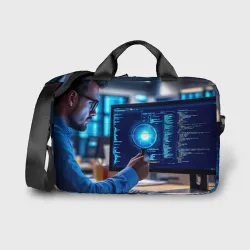 Сумка для ноутбука 3D Аналитик кода