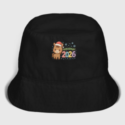 Детская панама хлопок Новогодняя  лошадка 2026