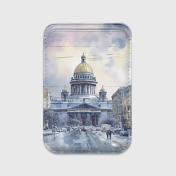 Картхолдер Magsafe магнитный Санкт-Петербург зимний город