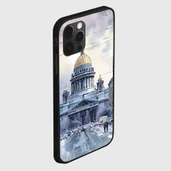 Чехол для iPhone 12 Pro Санкт-Петербург зимний город - фото 2