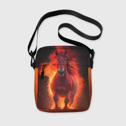 Сумка через плечо 3D Огонь а не лошадь
