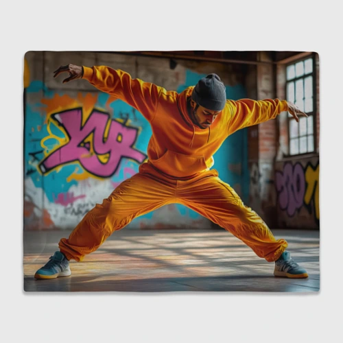 Плед 3D Брейк-данс-флоу