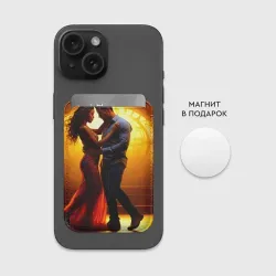 Картхолдер Magsafe магнитный Пламя танца кизомба - фото 2