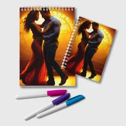Блокнот Пламя танца кизомба