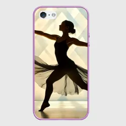 Чехол для iPhone 5/5S матовый Танец света контемпорари